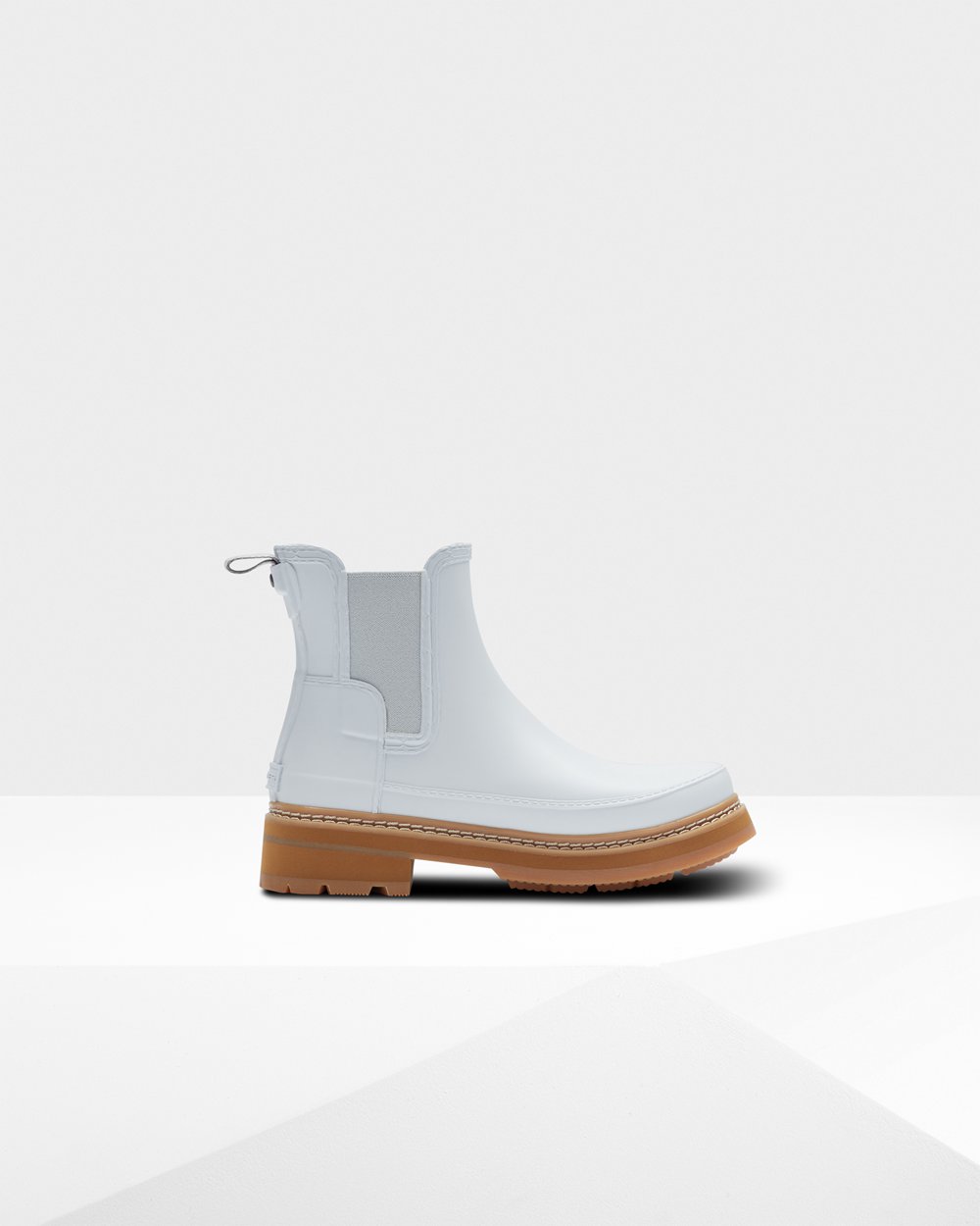Botas Chelsea Hunter Feminina Branco - Refined Stitch Detail - 52JFVSLAI